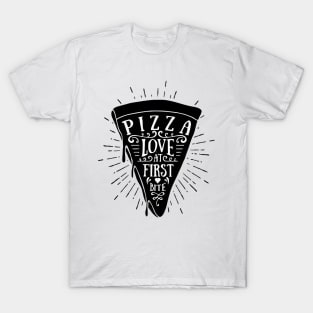 Pizza Love At First Bite T-Shirt